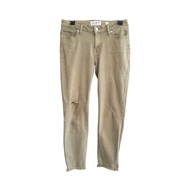 Womens Lucky Brand Lolita Skinny jeans - olive green - distressed - size 6/28 - Picture 1 of 10